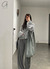 Mutedance 24 Autumn and Winter Hooded Cashmere Sweater MD-MD24FW133-GRAY MD24FW133 MD24FW134